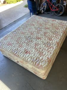 Queen size bed mattress and base