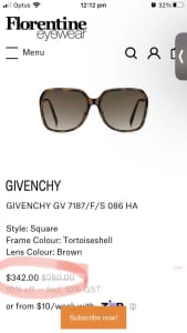 Branded Givenchy sunglasses authentic and original