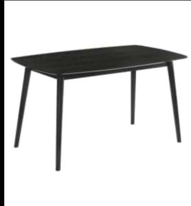 Black table $50. Has superficial scratches on table top