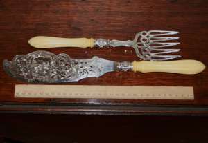 Sterling Silver Fish Servers 1855
