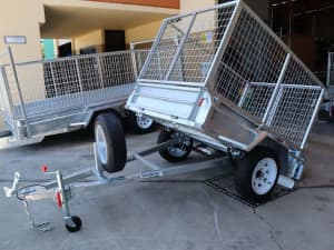 6X4 Heavy Duty galvanised trailer with 3ft cage