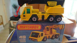 Superfast No49 CRANE TRUCK yellow with A1 SAFTEY RARE CAT TAMPO