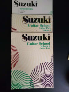 Suzuki Guitar School Guitar Volume 2,4 and 6