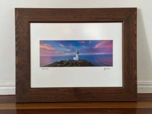 Framed art print of Cape Byron Lighthouse