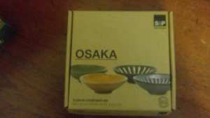 Osaka 4 Piece Condiment set dinnerware- new Gift pack
