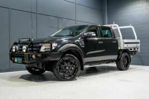 2013 Ford Ranger PX XLT 3.2 (4x4) Black 6 Speed Automatic Double Cab Pick Up