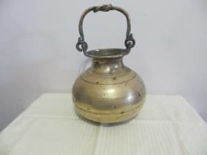 ndian  Brass Temple Pot