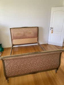 French provincial double bed frame original