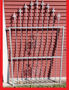 GALVANIZED STEEL ENTRY GATE AND SIDE PANELS