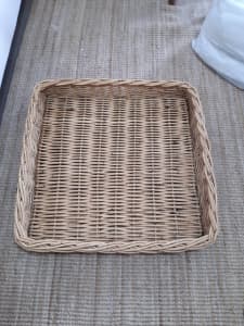 Flat basket to go under bed 74 x 74 x 11cm