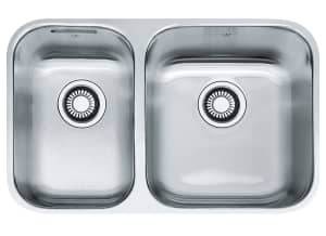 Franke Steel Queen 1 and 1/2 Bowl Undermount Sink SQX120C-L-2