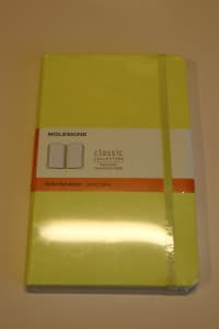Moleskine large hardcover ruled notebook - citron yellow (unopened)