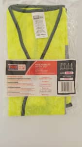 Yellow Hi-Vis SAFETY Vest 3M ANSI RATED Size SMALL