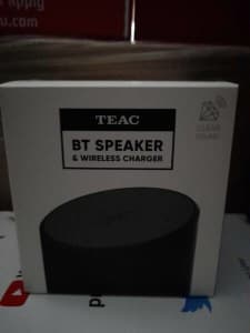 Nearly new Teac BT speaker and wireless charger