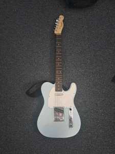 Baby blue fender squire telecaster affinity 