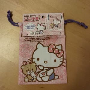 Hello kitty mini drawstring bag