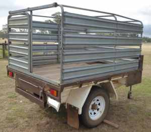 Heavy Duty Trailer 6 x 7.5 with Stock Crate