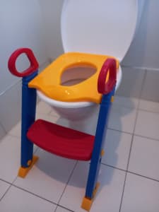 Kids Trainer Toilet Ladder Toddler Step Seat Nonslip