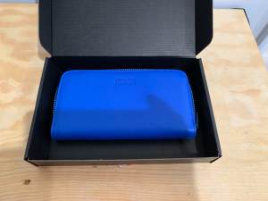 Wallet Rep Florence Leather Royal Blue 19cm BNIB pickup Sth Guildford
