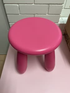 Excellent condition pink ikea mammut kids stool