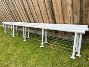 Balustrade Fencing powder coated with stainless wire - NEW