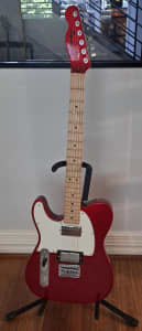 Squire contemporary telecaster red left-handed