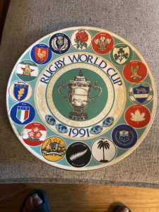 1991 Rugby World Cup Commemorative Plate