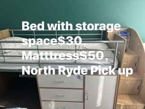 Bed Mattress bed frame storage spacr