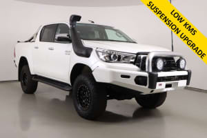 2020 Toyota Hilux GUN126R MY19 Upgrade SR5+ (4x4) White 6 Speed Automatic Double Cab Pick Up