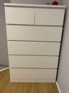 MALM - white drawers