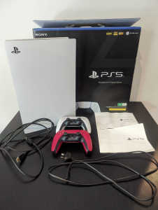 PS5 Digital with 2 controllers