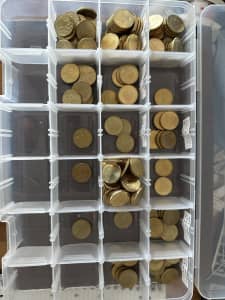 $1 coins loose in container