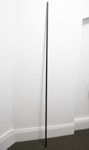 18mm diameter extendable curtain rod, black (2,100mm - 4,140mm)