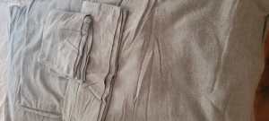 Grey flannel duve cover and 2 pillow cases. Queen size