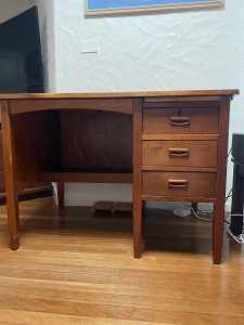 Solid wooden study office desk