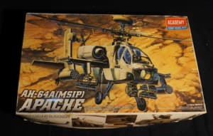 PLASTIC MODEL KIT - AH-64A(MSIP) APACHE Helicopter