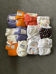 Newborn size cloth nappies