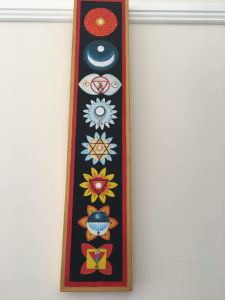 Yoga chakras- detailed fine hand painted art on canvas