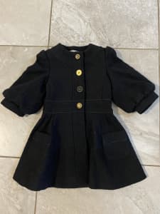 Little miss real black girls coat size 4