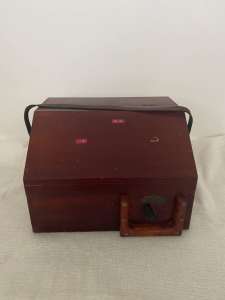 100 yrs old red cedar electrical testing box