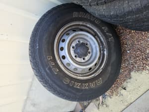 Rims and tyres off a 2017 ford ranger. 