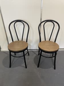 2 replica bentwood dining chairs