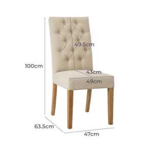 Windsor Linen Dining Chairs- set of six