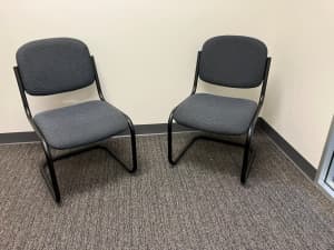 Office Chairs x 2 in blue/grey