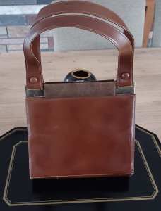 vintage leather bag 1950/60 Manufactured by New South Wales Fashion