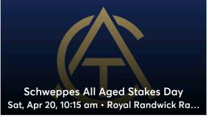 All Aged Stakes Day Randwick 4 X Members Reserve Tickets