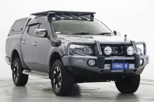 2018 Mitsubishi Triton MQ MY18 Exceed Double Cab Silver 5 Speed Sports Automatic Utility