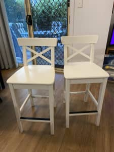 IKEA farm style bar stools for sale! $80 for the pair!
