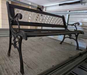 Cast iron bench seat good for upcycle project 