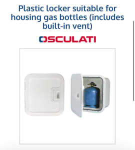 NEW OSCULATI Plastic locker suitable for housing gas bottles